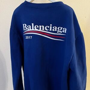 Balenciaga Blue Sweatshirt (Women M/Men S)